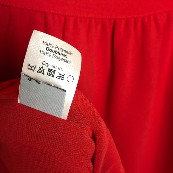 J. Crew Red Dress Sz 4 Cap Sleeve Career Fitted - Picture 5 of 8